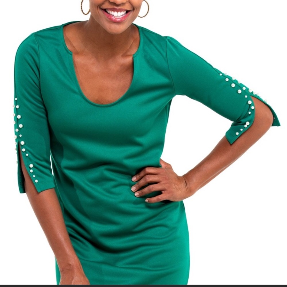 NWT Tracy Negoshian, Emerald Dress, Size:L